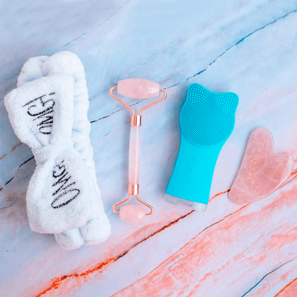 PACK RODILLO + GUASHA + VAIOLET + CINTILLO OMG